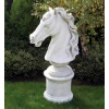Tierfigur Pferdekopf - Kunststein, Höhe 93 cm